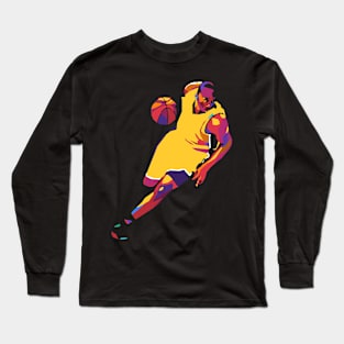 Basketball pop art Long Sleeve T-Shirt